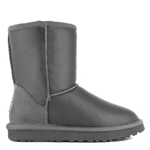 Mens Classic Short Metallic Grey