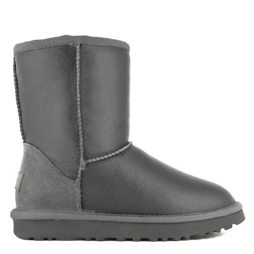 Mens Classic Short Metallic Grey