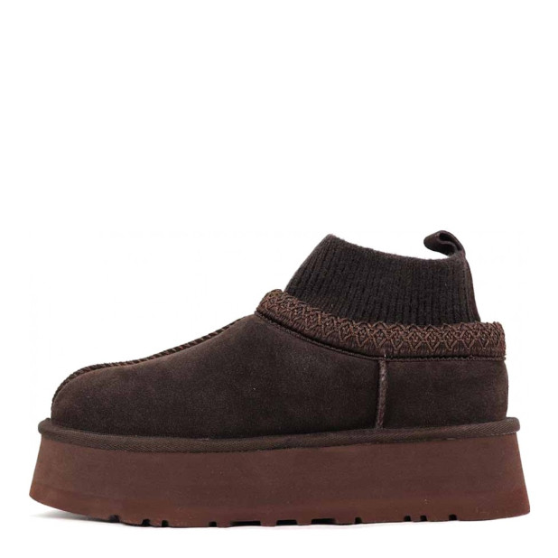 UGG Tazz Knit Platform Chocolate