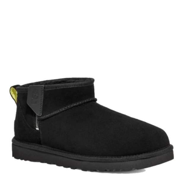UGG Men's Classic Ultra Mini Zip Boot Black
