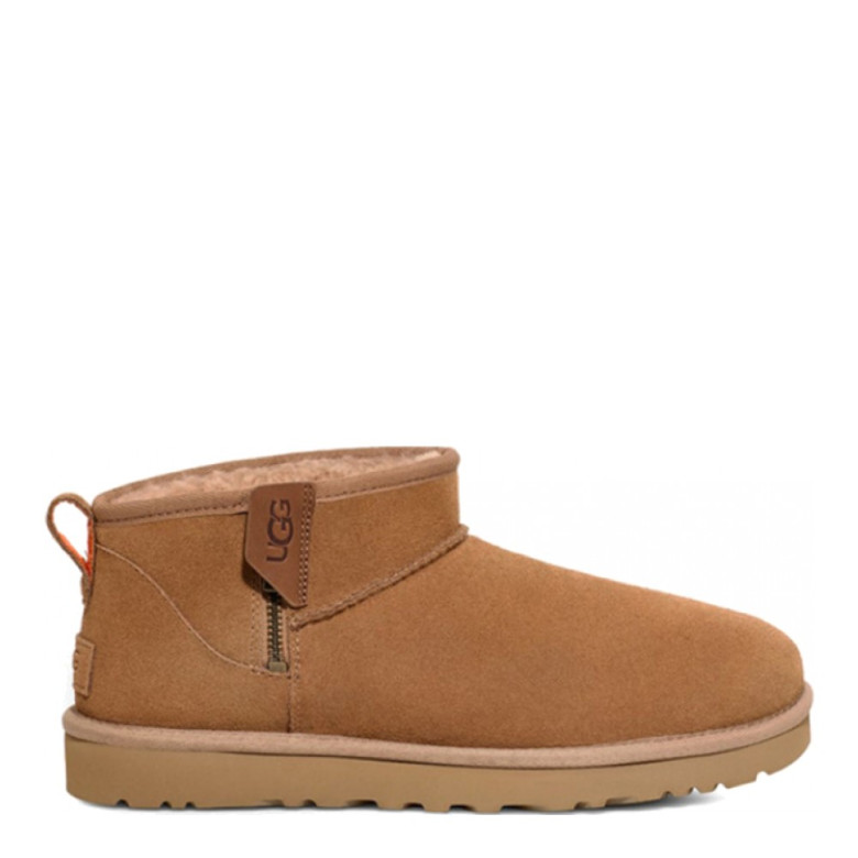 UGG Men's Classic Ultra Mini Zip Boot Chestnut