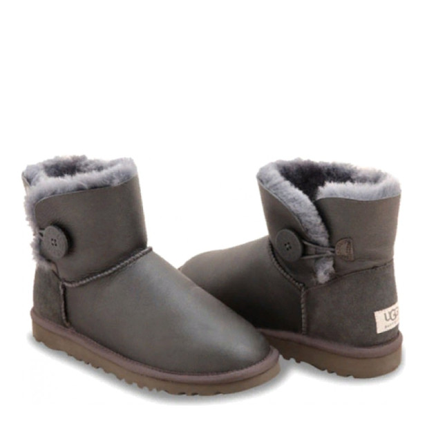 UGG Bailey Button Mini Metallic Grey
