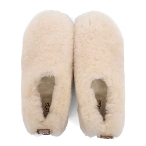 UGG Hailey Fluff Slippers Natural