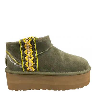 Classic Ultra Mini Braid Platform Olive
