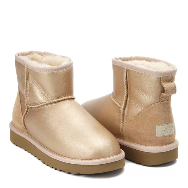 UGG Classic Mini Metallic Soft Gold