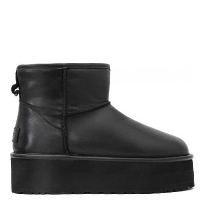 Classic Mini Platform Leather Black