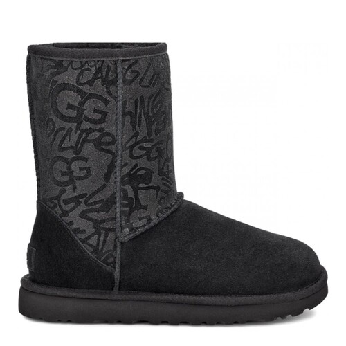 Classic Short Sparkle Graffiti Black