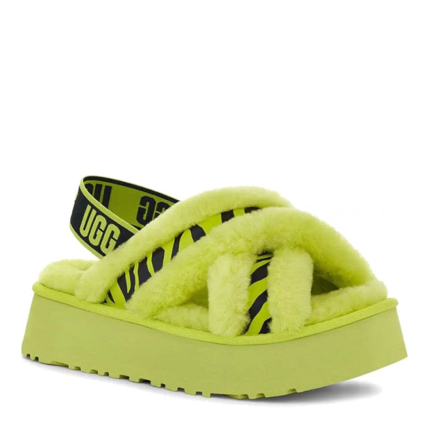 UGG Disco Cross Slide Animalia Key Lime