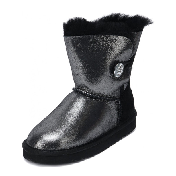 UGG Kids Bailey Button I Do Black