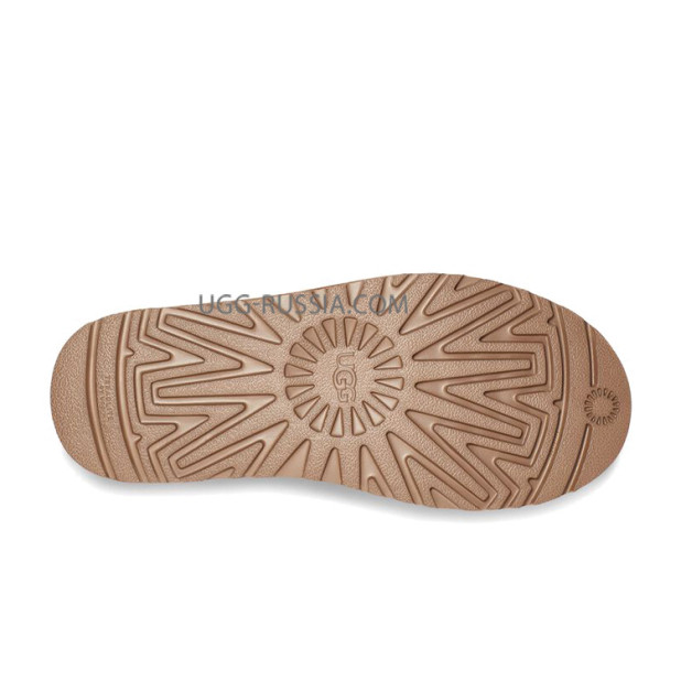 UGG Neumel Platform Zip Suede Chestnut 