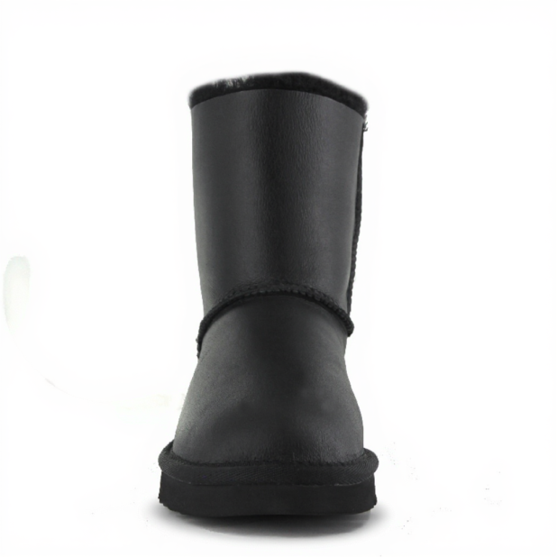 UGG KIDS Bailey Bow Metallic Black