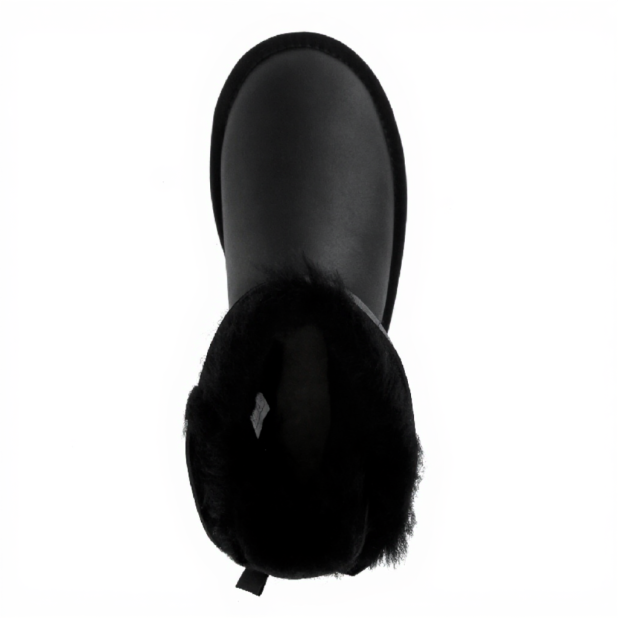 UGG Mini Bailey Bow Metallic Black