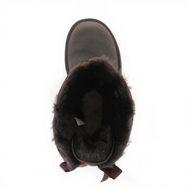UGG Bailey Bow Metallic Chocolate