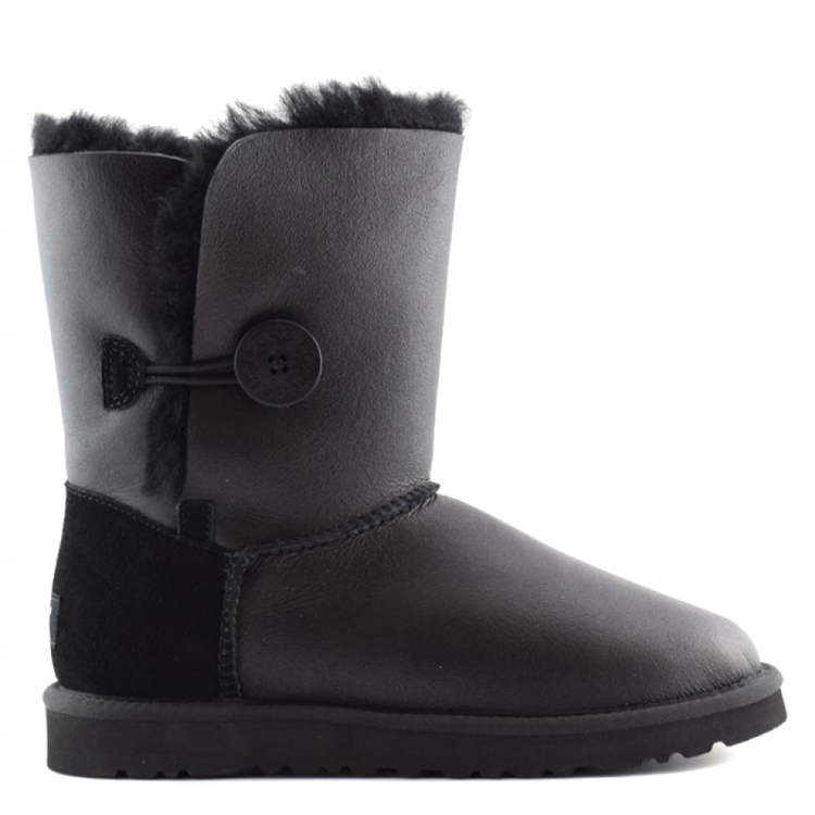 UGG Bailey Button Metallic Black — UGG Over The Knee Bailey Button: обзор самых высоких угг