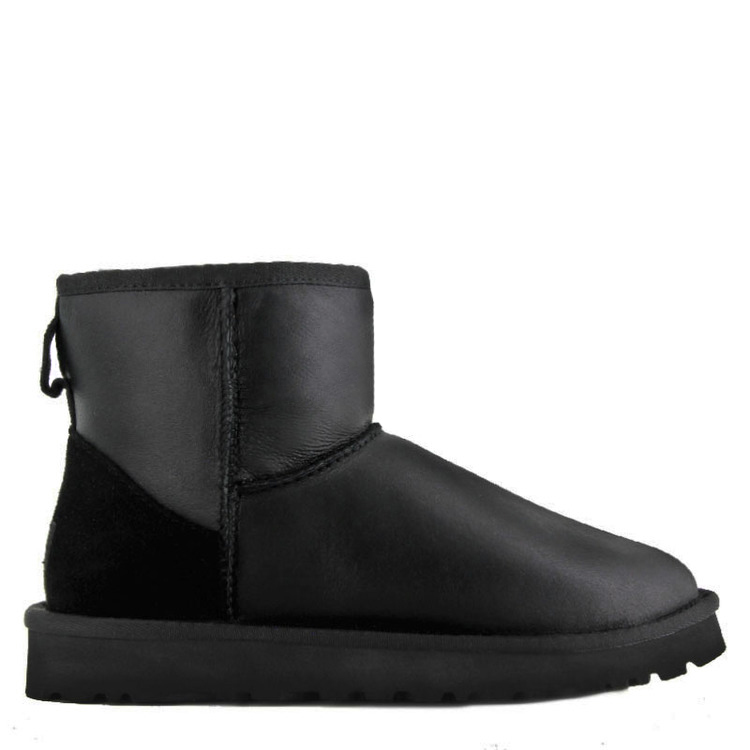 UGG MENS Classic Mini Metallic Black
